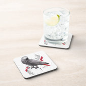 Afrikanisches Grau-Papagei Untersetzer (Rechte Seite)