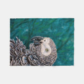 Afrikanisches Grau-Papagei - Vogel-Fleece-Decke Fleecedecke (Vorderseite (Horizontal))