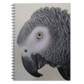 Afrikanisches Grau-Papageien-Notizbuch/Zeitschrift Notizblock (Vorderseite)
