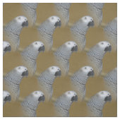 Afrikanisches Grau-Papageien-Profil Stoff (Muster)