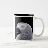 Afrikanisches Grau-Papageien-Tasse