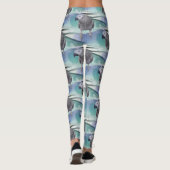 Afrikanisches Grau-Pool-Party Leggings (Rückseite)