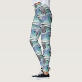 Afrikanisches Grau-Pool-Party Leggings (Links)