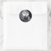 Afrikanisches Grau Runder Aufkleber (Tasche)
