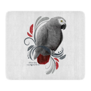 Afrikanisches Grau Schneidebrett