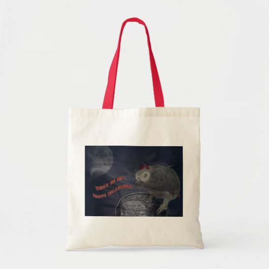 Afrikanisches Grau-Taschen-Tasche des Trick-oder Tragetasche (Vorne)