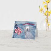 Afrikanisches Grau treten nicht auf mir kleine Karte (Gelbe Blume)