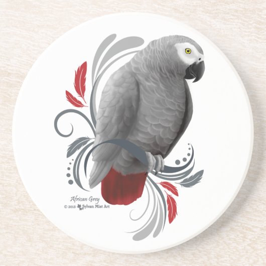 Afrikanisches Grau Untersetzer (Vorne)