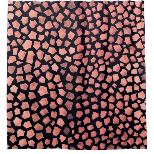 Afrikanisches Hautbild Duschvorhang (Vorderseite)