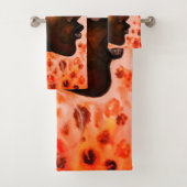 Afrikanisches Hübsches Woman-Badetuch-Set Badhandtuch Set (Insitu)