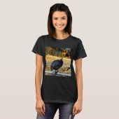 Afrikanisches Huhn galinha-d'angola oder pintada-d T-Shirt (Vorne ganz)