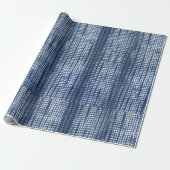 Afrikanisches Indigo Mudcloth Geschenkpapier (Ungerollt)