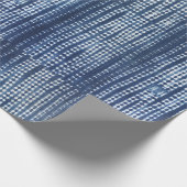 Afrikanisches Indigo Mudcloth Geschenkpapier (Ecke)