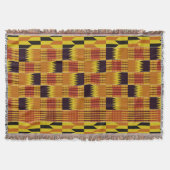 afrikanisches Kente Pattern Ceremonial Textil Decke (Vorderseite)
