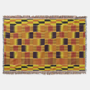 afrikanisches Kente Pattern Ceremonial Textil Decke