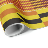 afrikanisches Kente Pattern Ceremonial Textil Geschenkpapier (Rolleneckpunkt)