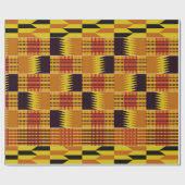 afrikanisches Kente Pattern Ceremonial Textil Geschenkpapier (Flach)