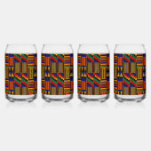 Afrikanisches Kente-Stofftuch-Muster Dosenglas (Rechts)