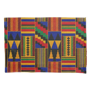 Afrikanisches Kente-Stofftuch-Muster Kissenbezug