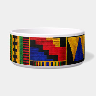 Afrikanisches Kente-Stofftuch-Muster Napf