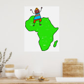 Afrikanisches Kind Poster (Küche)