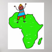 Afrikanisches Kind Poster (Vorne)