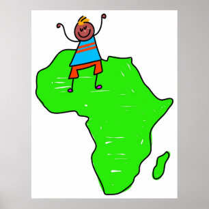 Afrikanisches Kind Poster