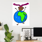 Afrikanisches Kind Poster (Heimbüro)