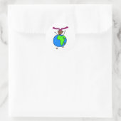 Afrikanisches Kind Runder Aufkleber (Tasche)
