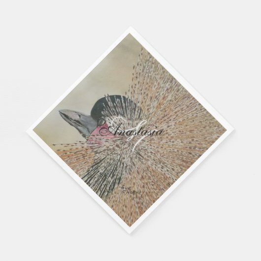 AFRIKANISCHES KREBS-MONOGRAMM-PARTY SERVIETTE (Ecke)