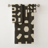 afrikanisches Kuba-Mudtuch Badhandtuch Set (Insitu)