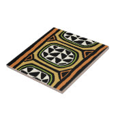 Afrikanisches Kuba-Textildesign Fliese (Seite)