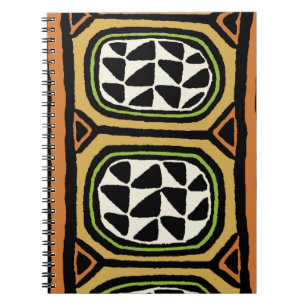 Afrikanisches Kuba-Textildesign Notizblock