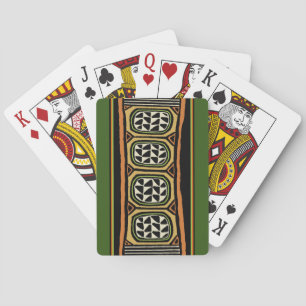 Afrikanisches Kuba-Textildesign Spielkarten