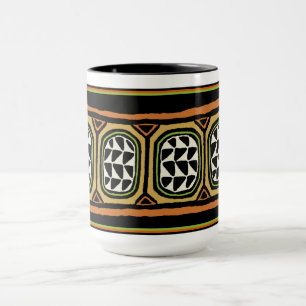 Afrikanisches Kuba-Textildesign Tasse