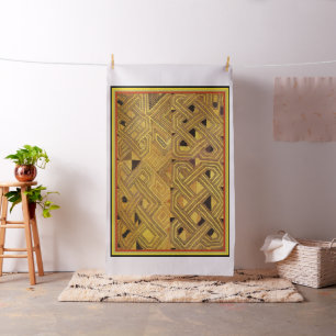 Afrikanisches Kuba-Tuch Inspiriert Stoffdesign Stoff