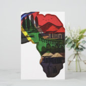 Afrikanisches Kulturerbe - Eine kulturelle Fusion Briefpapier (Stehend Vorderseite)