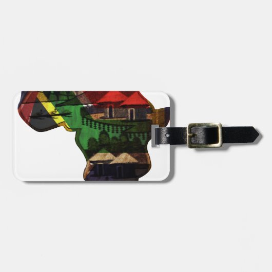 Afrikanisches Kulturerbe - Eine kulturelle Fusion Gepäckanhänger (Vorderseite horizontal)