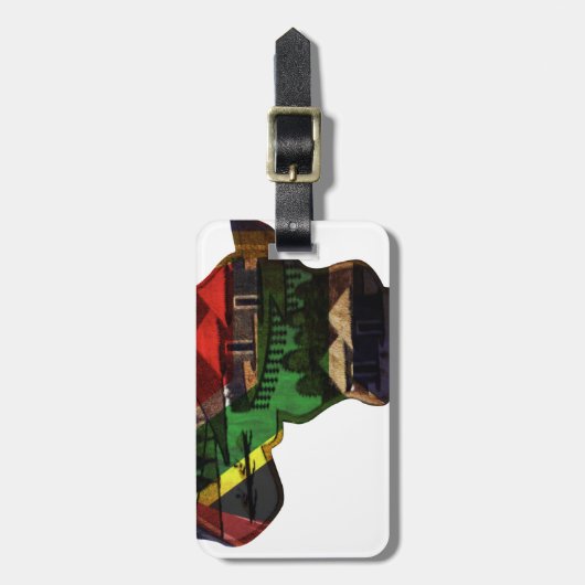 Afrikanisches Kulturerbe - Eine kulturelle Fusion Gepäckanhänger (Vorderseite vertikal)