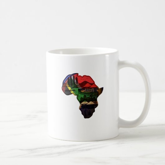 Afrikanisches Kulturerbe - Eine kulturelle Fusion Kaffeetasse (Rechts)