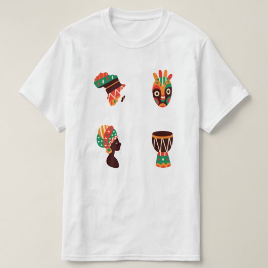 Afrikanisches Kunst Herren T-Shirt (Design vorne)