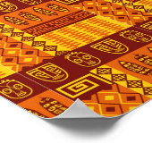 Afrikanisches Kunstgeflecht Poster (Ecke)