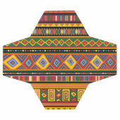 Afrikanisches Kunstmuster Fußball (Flach)