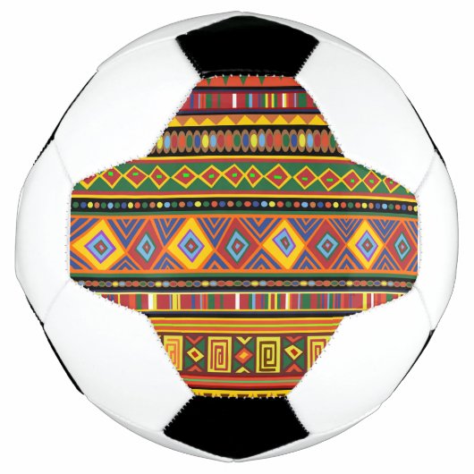 Afrikanisches Kunstmuster Fußball (Vorderseite)