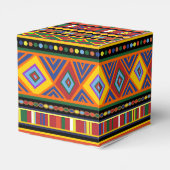 Afrikanisches Kunstmuster Geschenkschachtel (Rückseite)