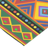 Afrikanisches Kunstmuster Kurzer Tischläufer (Ecke)