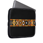 Afrikanisches Kunstmuster Laptopschutzhülle (Vorne Rechts)