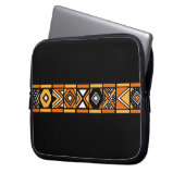 Afrikanisches Kunstmuster Laptopschutzhülle (Vorderseite Links)
