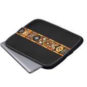 Afrikanisches Kunstmuster Laptopschutzhülle (Vorne Knopf)