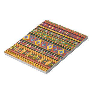 Afrikanisches Kunstmuster Notizblock